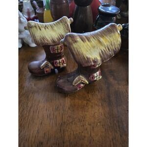Vintage Western Boot Farmhouse 1950s  Salt & Pepper Shakers